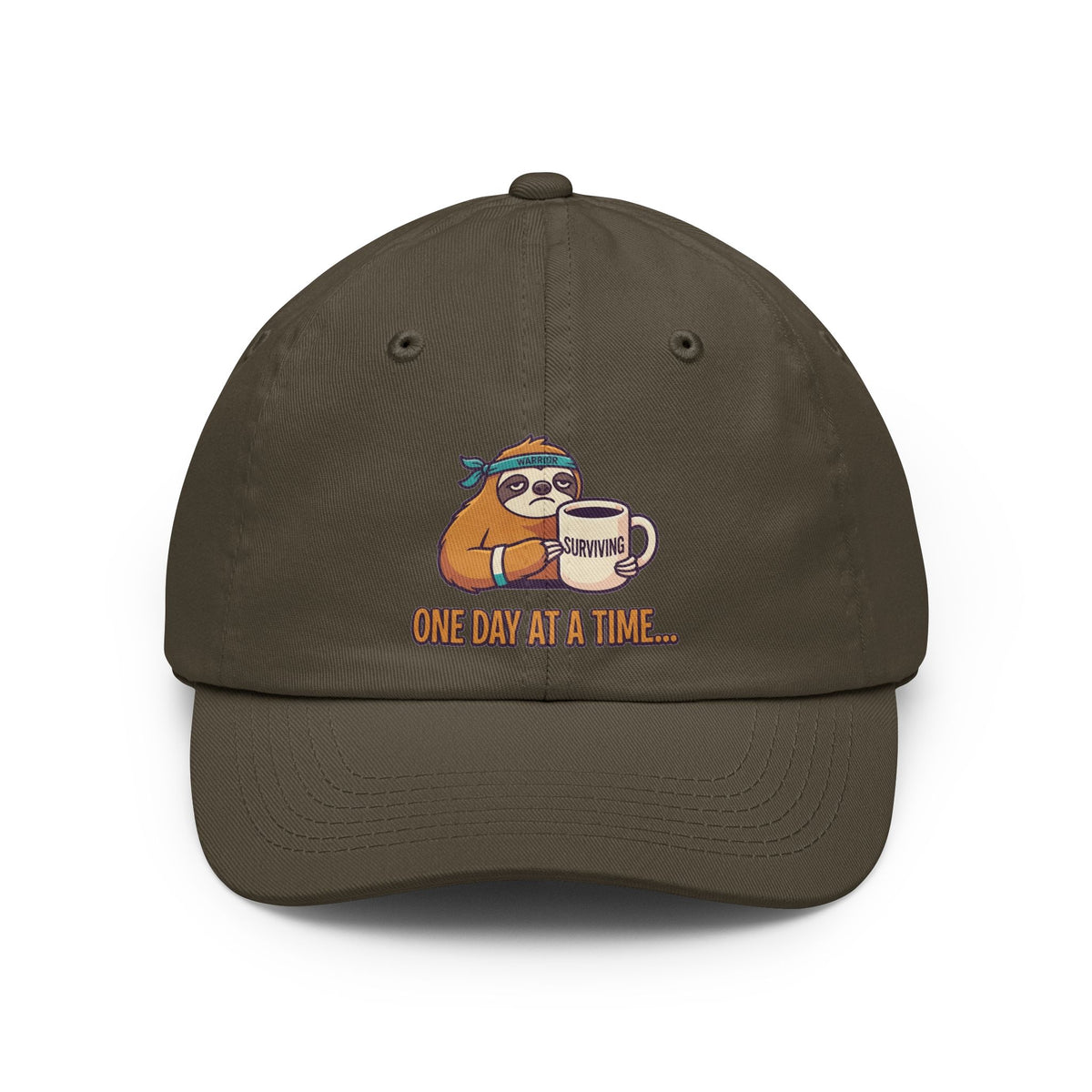 Color: Olive | Cancer One Day At A Time Dad Hat