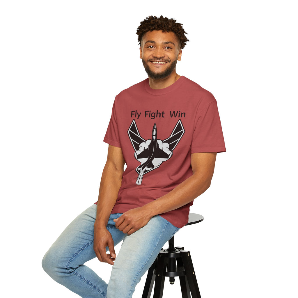 "Fly Fight Win" Unisex Garment-Dyed T-shirt