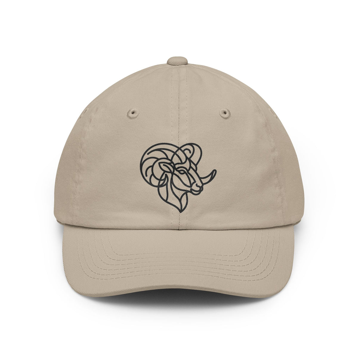 Color: Stone | Aries The Minimalist Ram Dad Hat