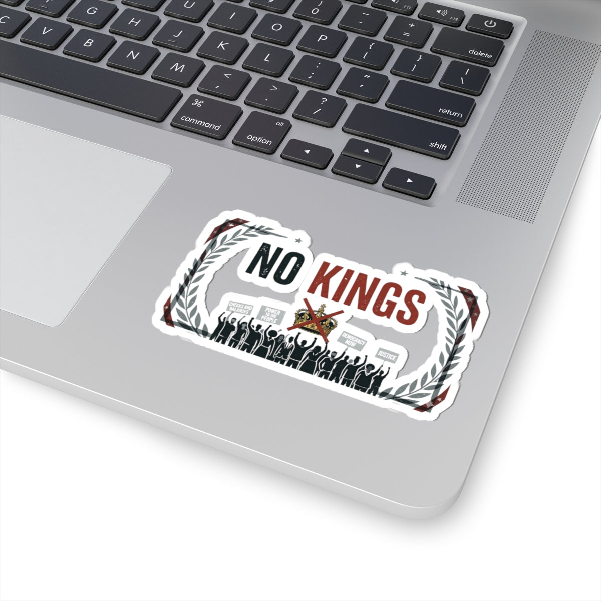 No Kings, No Masters | Kiss-Cut Sticker — AttitudeShirts