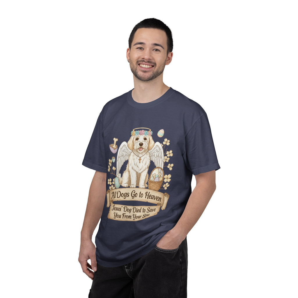 "All Dogs Go to Heaven 2" Unisex Garment-Dyed T-shirt