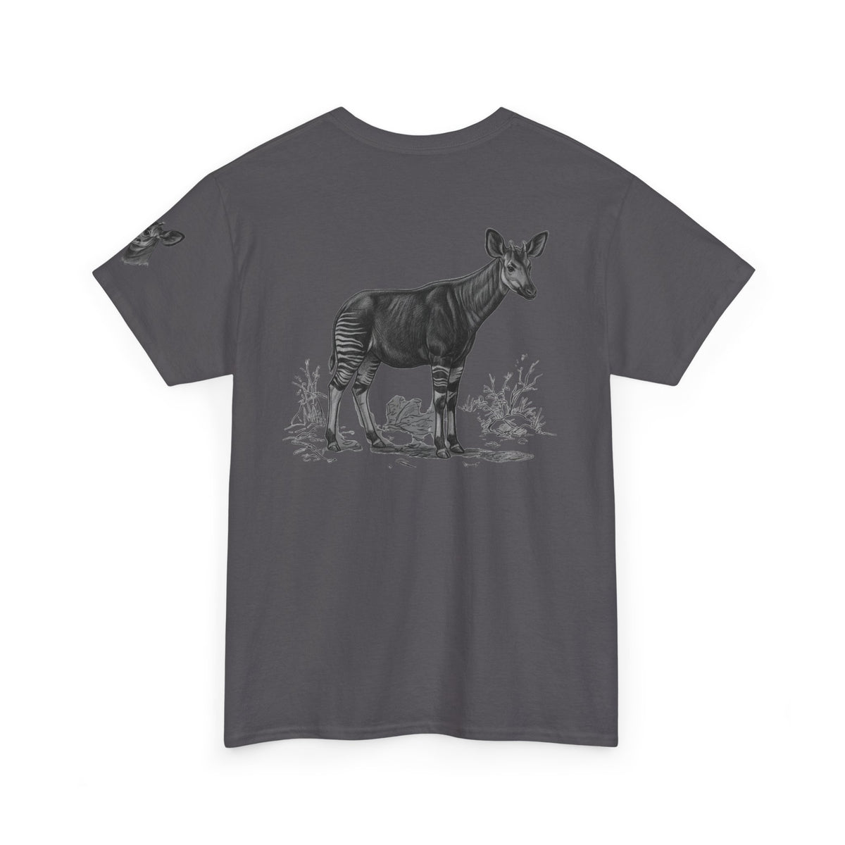 "Pencil Sketch Art Okapi" Premium Graphic Tee