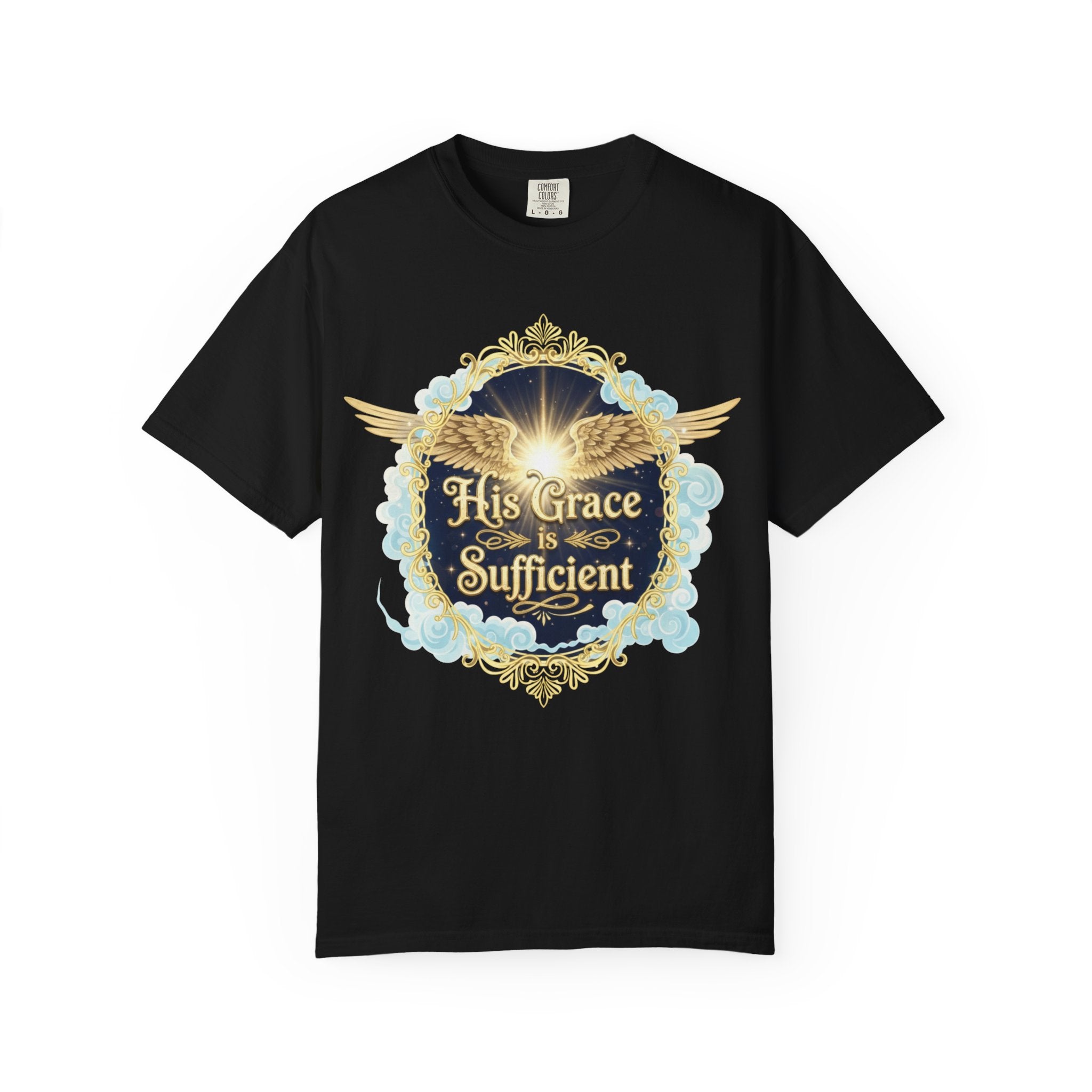 "His Grace is Sufficient" Unisex Garment-Dyed T-shirt