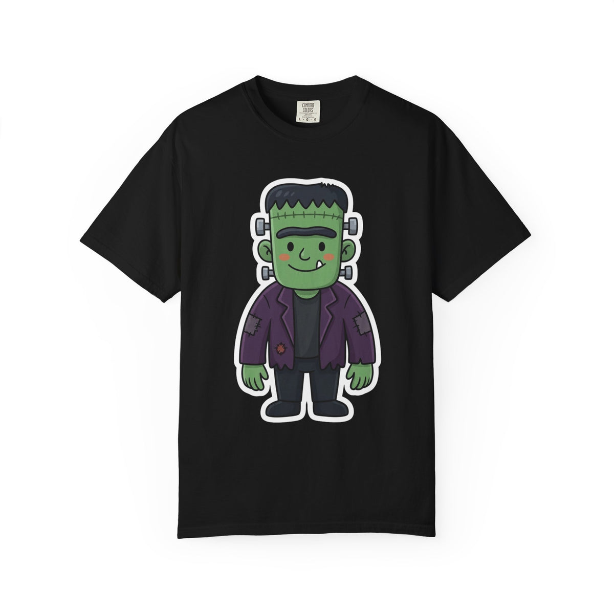 Color: Black | Frankenstein Unisex Garment-Dyed Tee