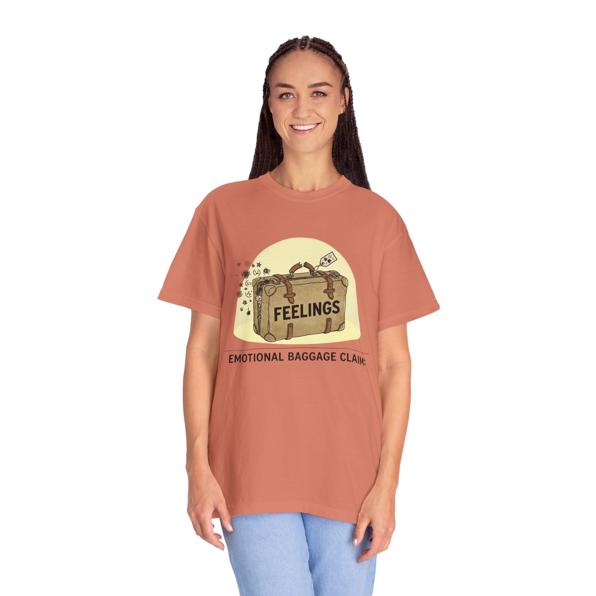 "Emotional Baggage Claim" Unisex Garment-Dyed T-shirt