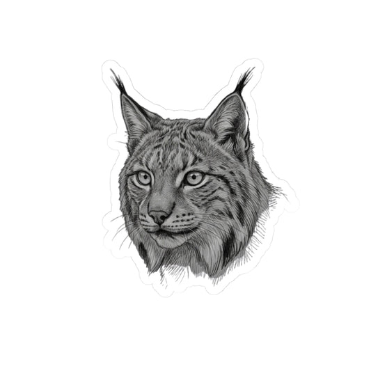 "Pencil Sketch Art Lynx" Sticker