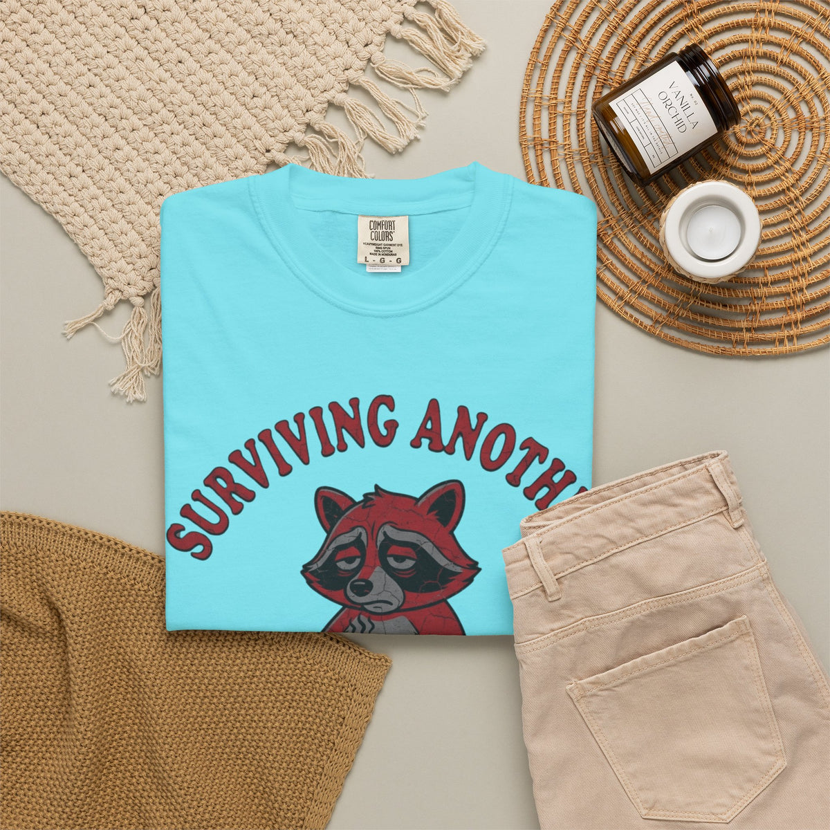 Surviving Another Meeting Unisex Garment-Dyed Tee