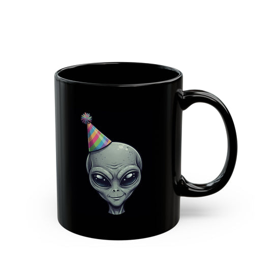 "I Came For the Probing" Black Ceramic Mug — Graphic