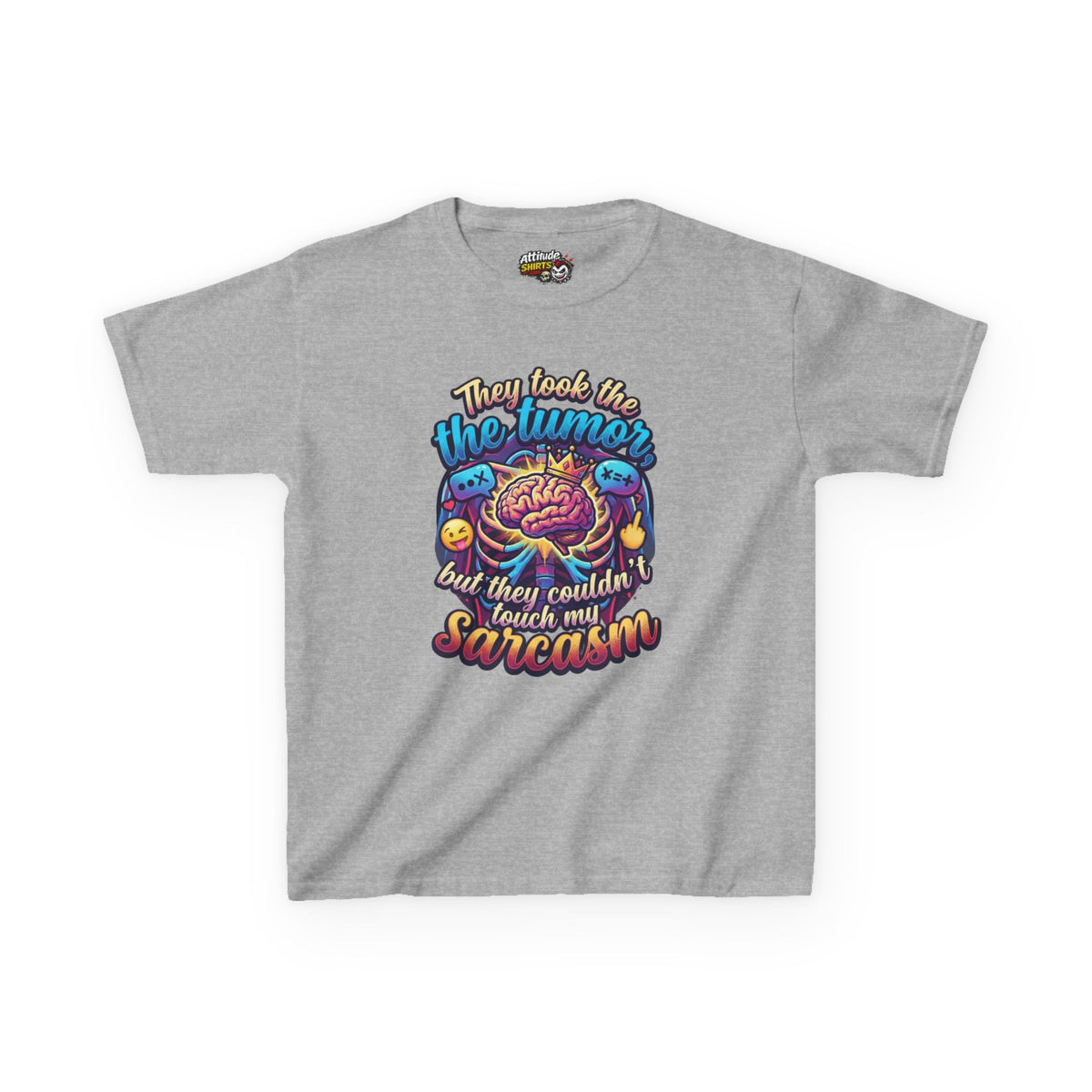 "Took the Tumor But Not My Saracasm" Kids Tee