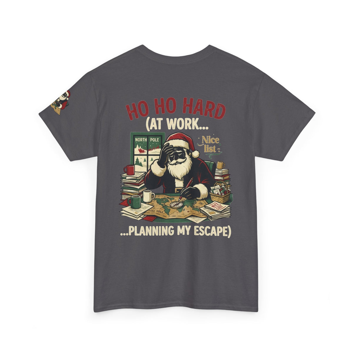 "Ho Ho Hard At Work" Premium Graphic Tee