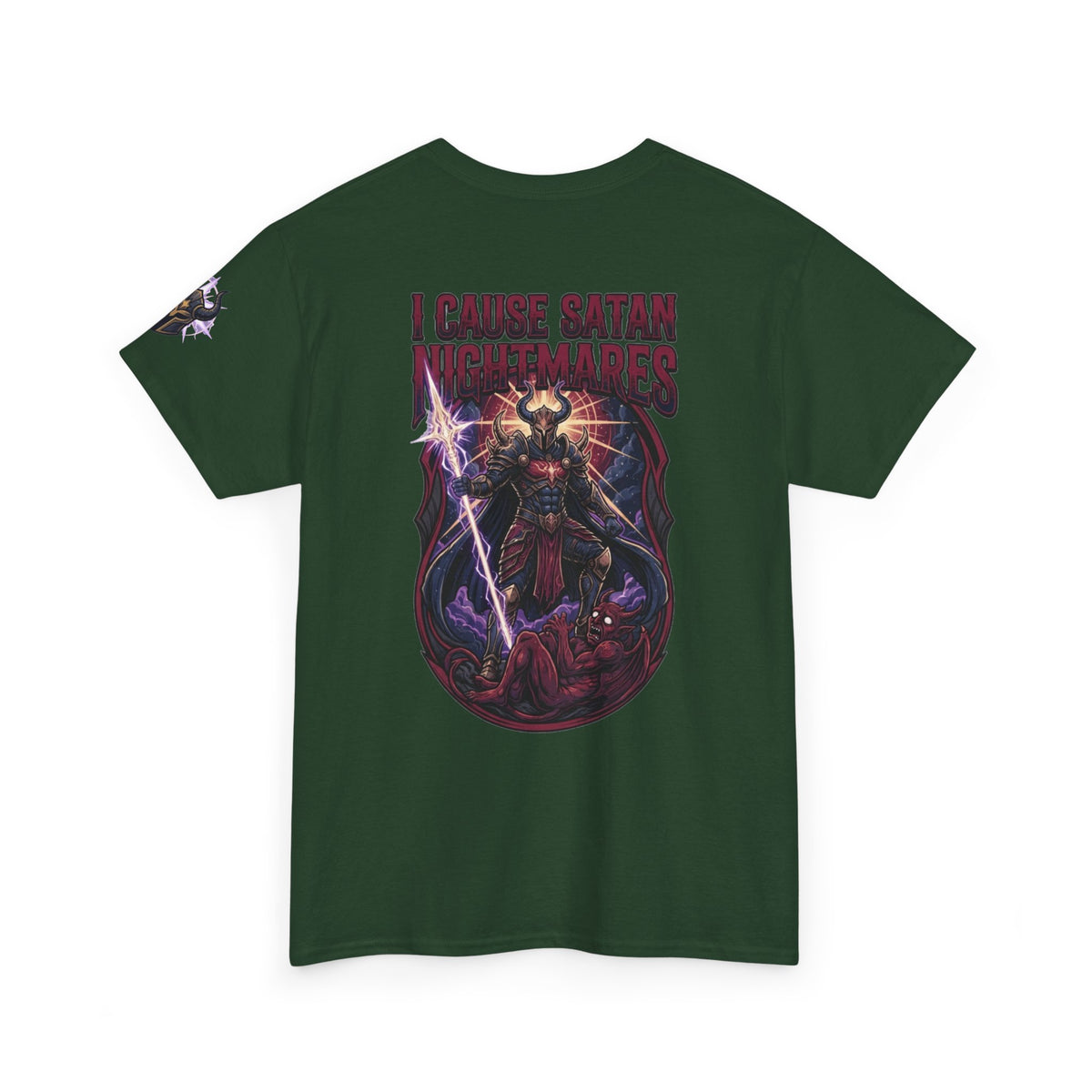 Color: Forest Green | I Cause Satan Nightmares Premium Graphic Tee