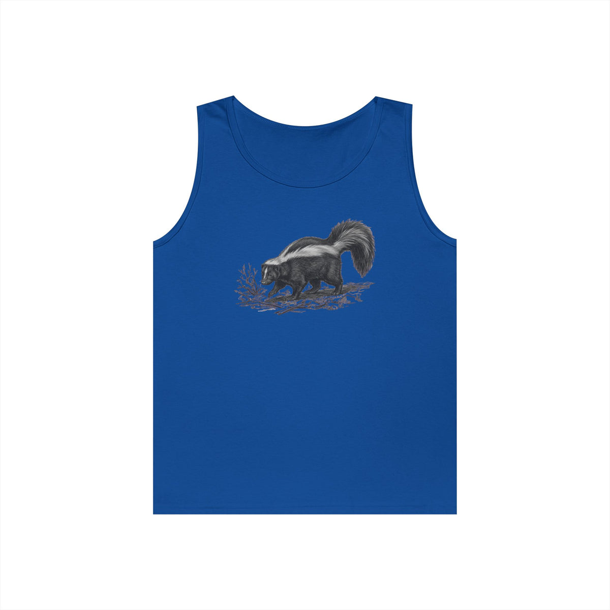 "Pencil Sketch Art Skunk" Tank Top