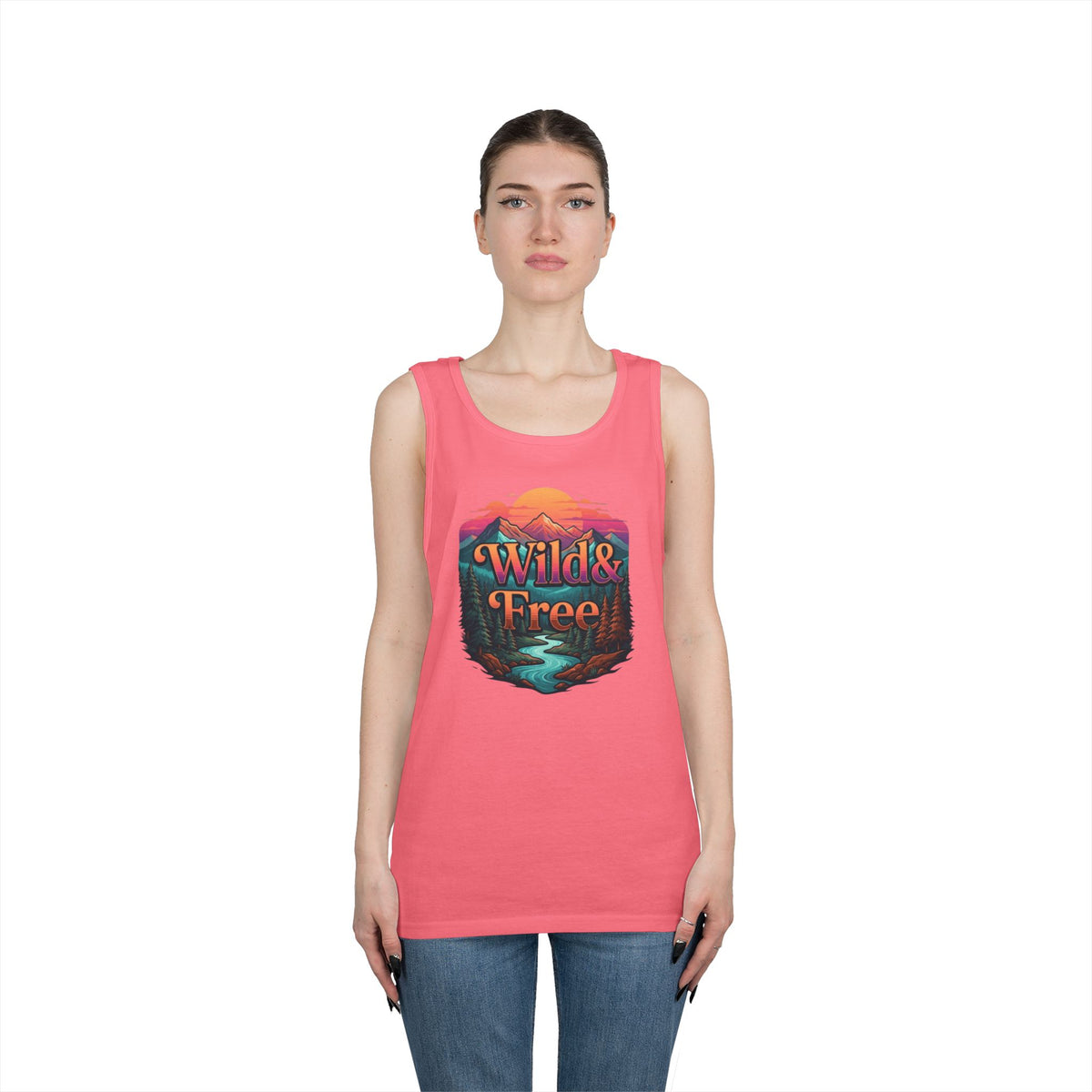 Color: Safety Pink | Wild & Free Tank Top