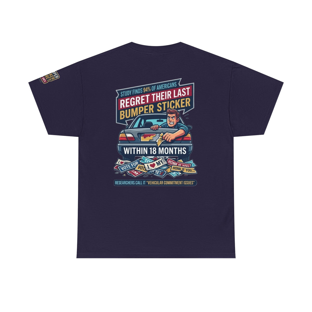 "Bumper Sticker Regret" Premium Graphic Tee