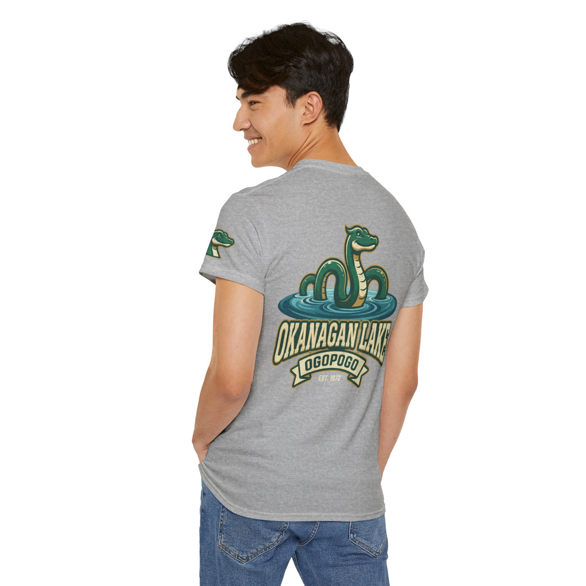 Color: Sport Grey | Ogopogo (Canada) Premium Graphic Tee