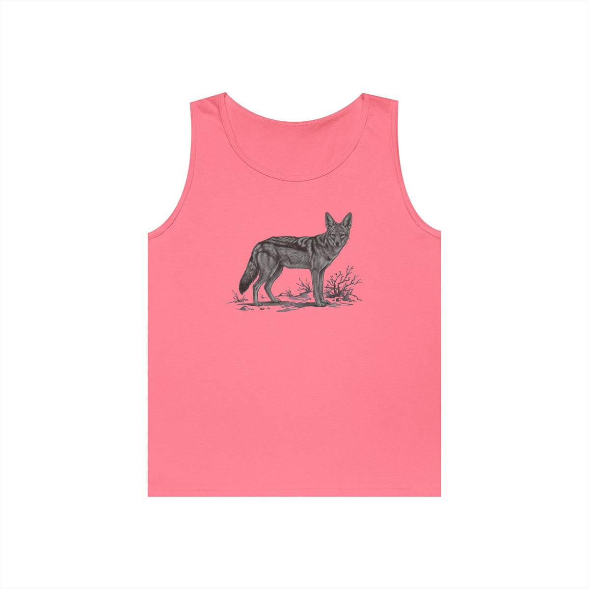 "Pencil Sketch Art Coyote" Tank Top