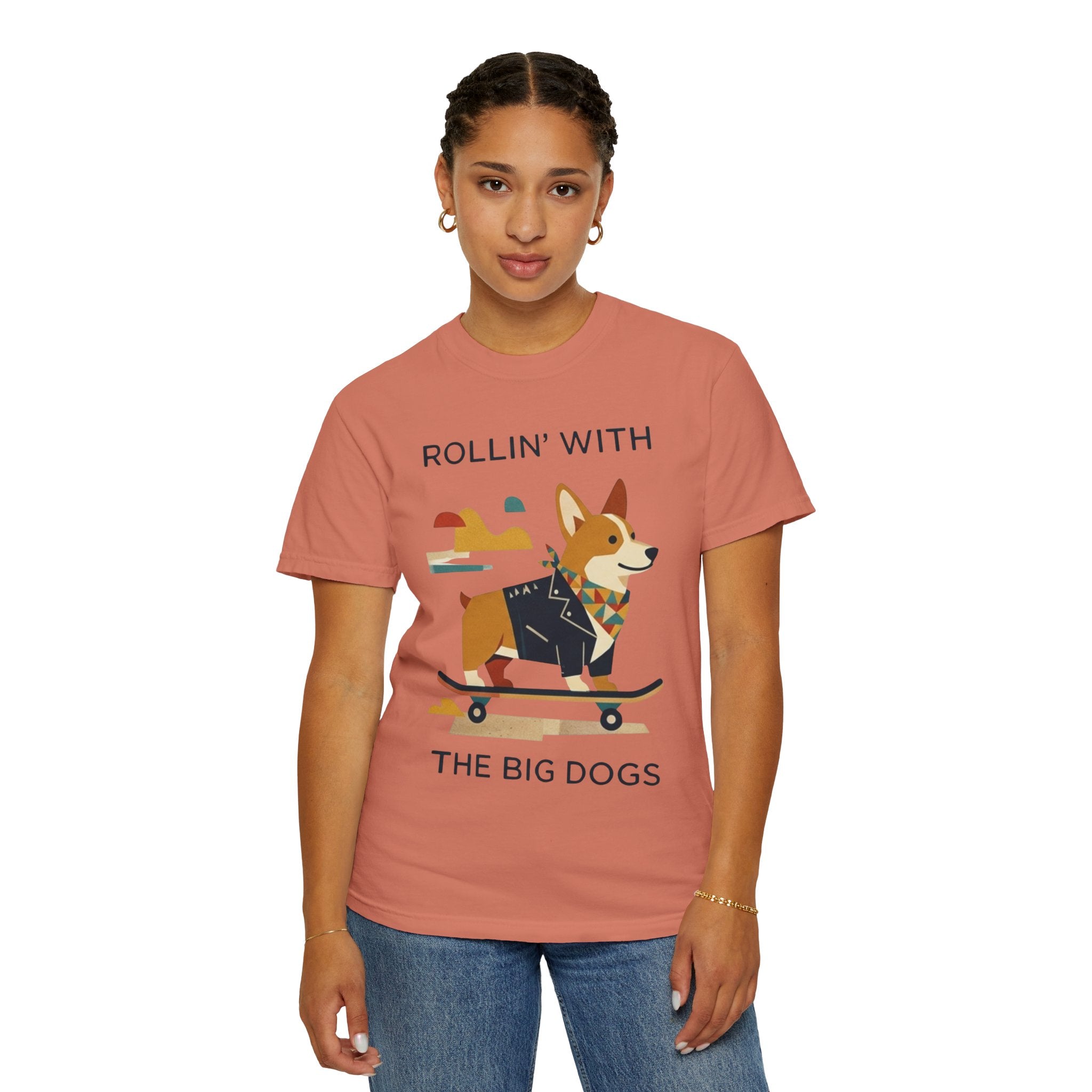 "With the Big Dogs" Unisex Garment-Dyed Tee