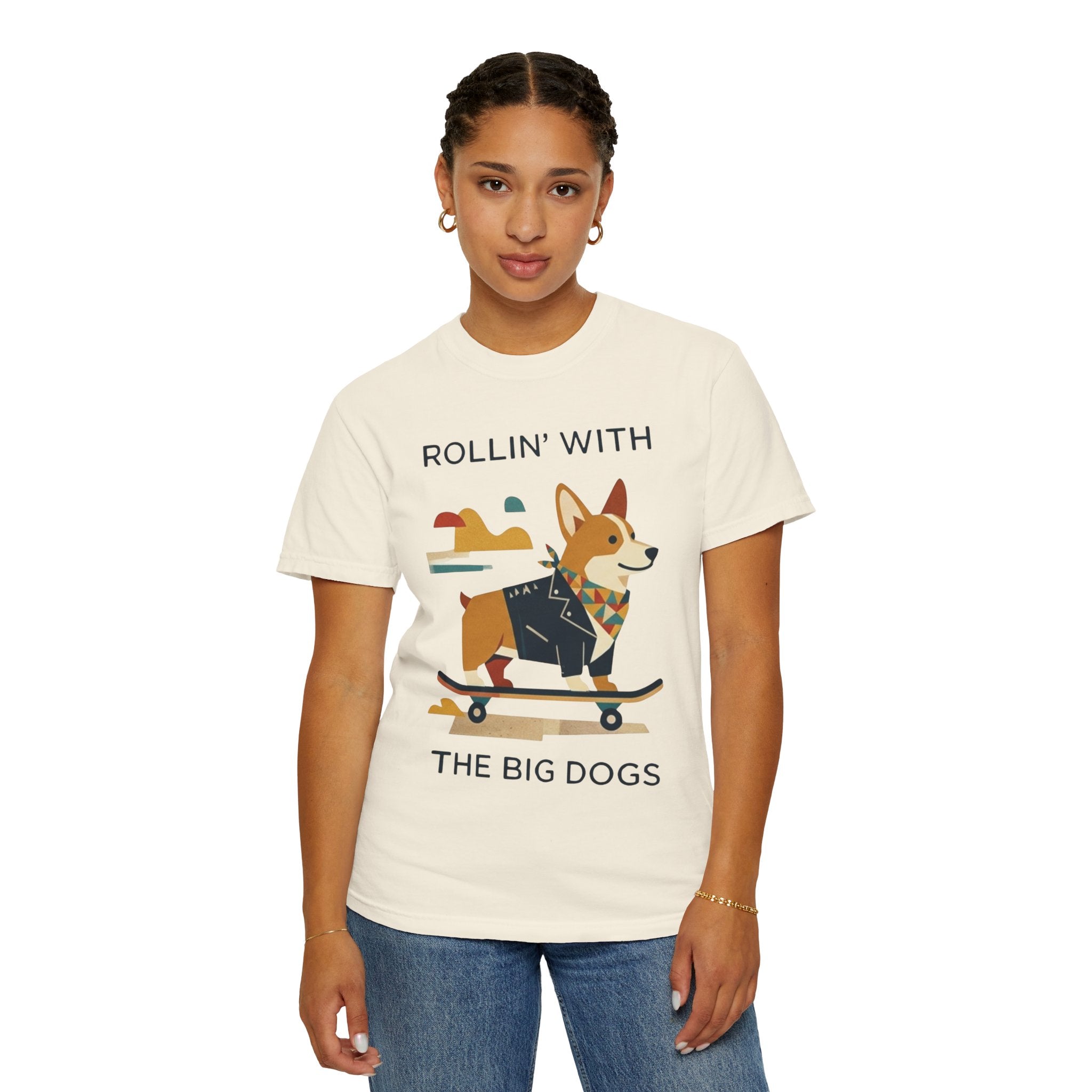 "With the Big Dogs" Unisex Garment-Dyed Tee