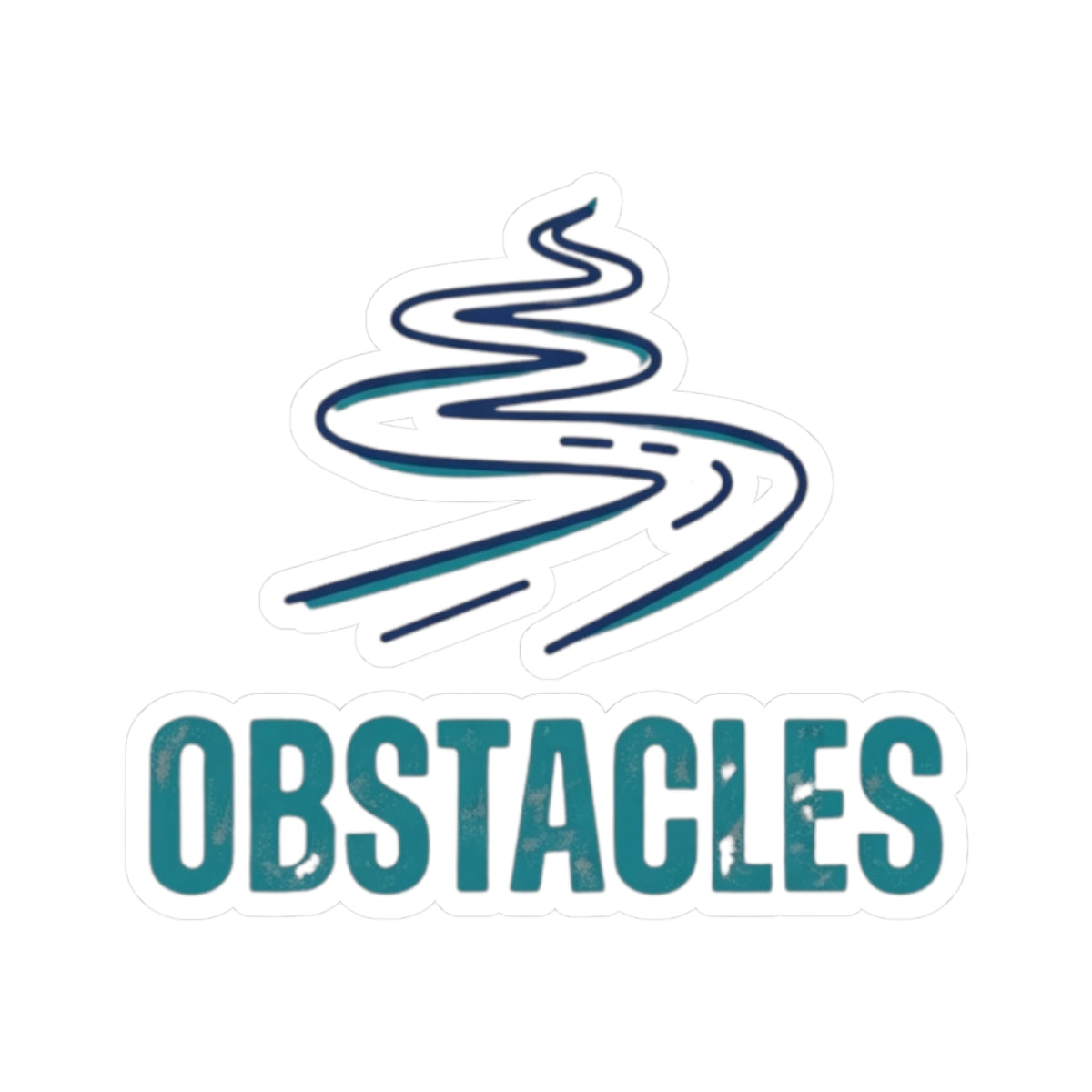 "Life Is The Obstacles" Sticker
