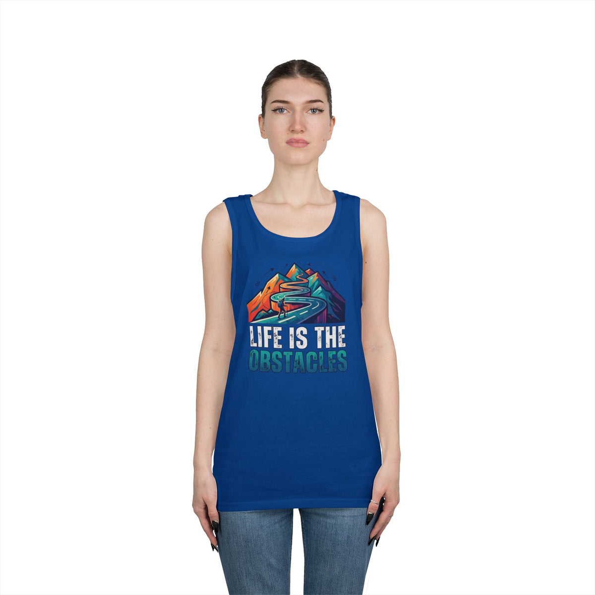 Color: Royal | Life Is The Obstacles Tank Top