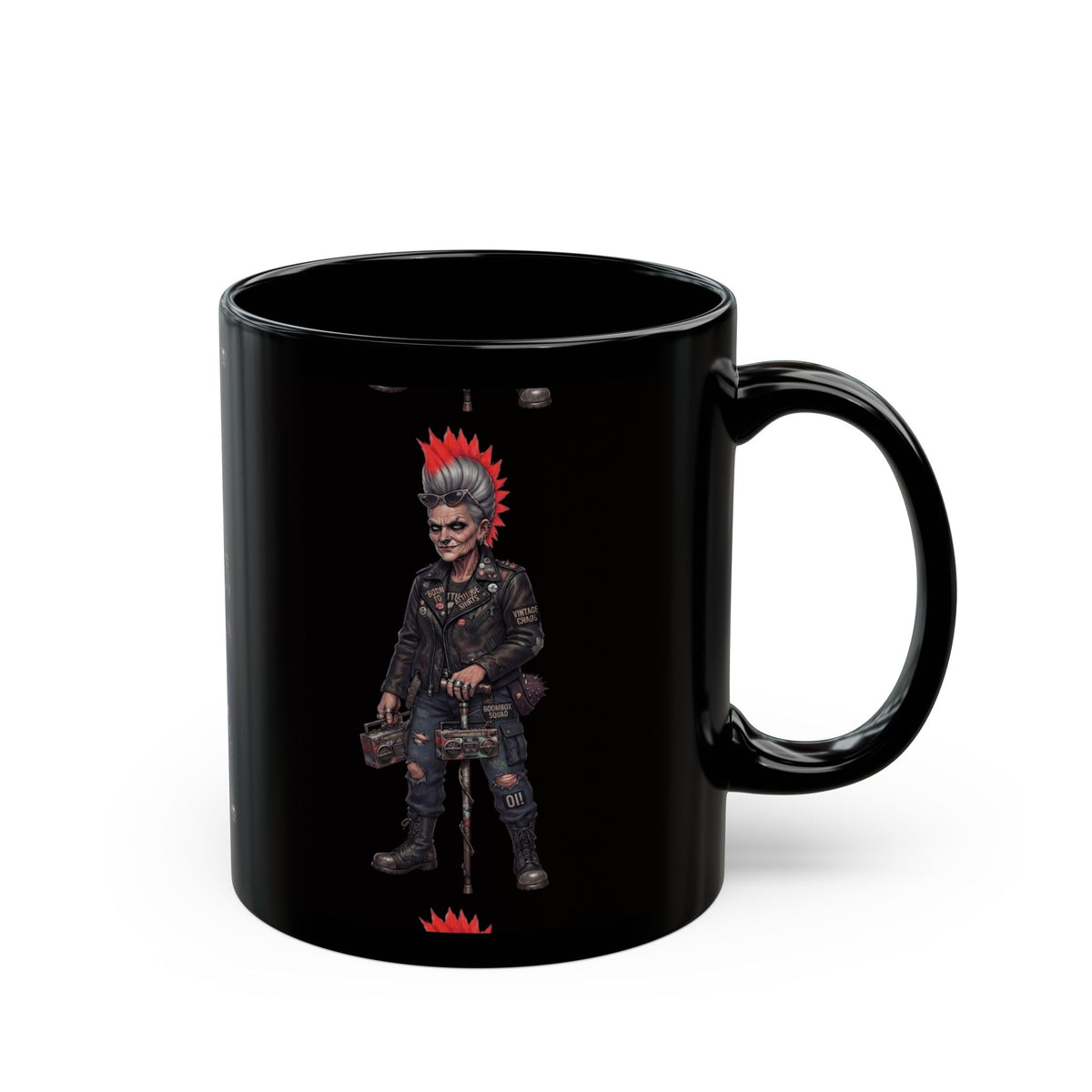 "Roxie" Black Ceramic Mug