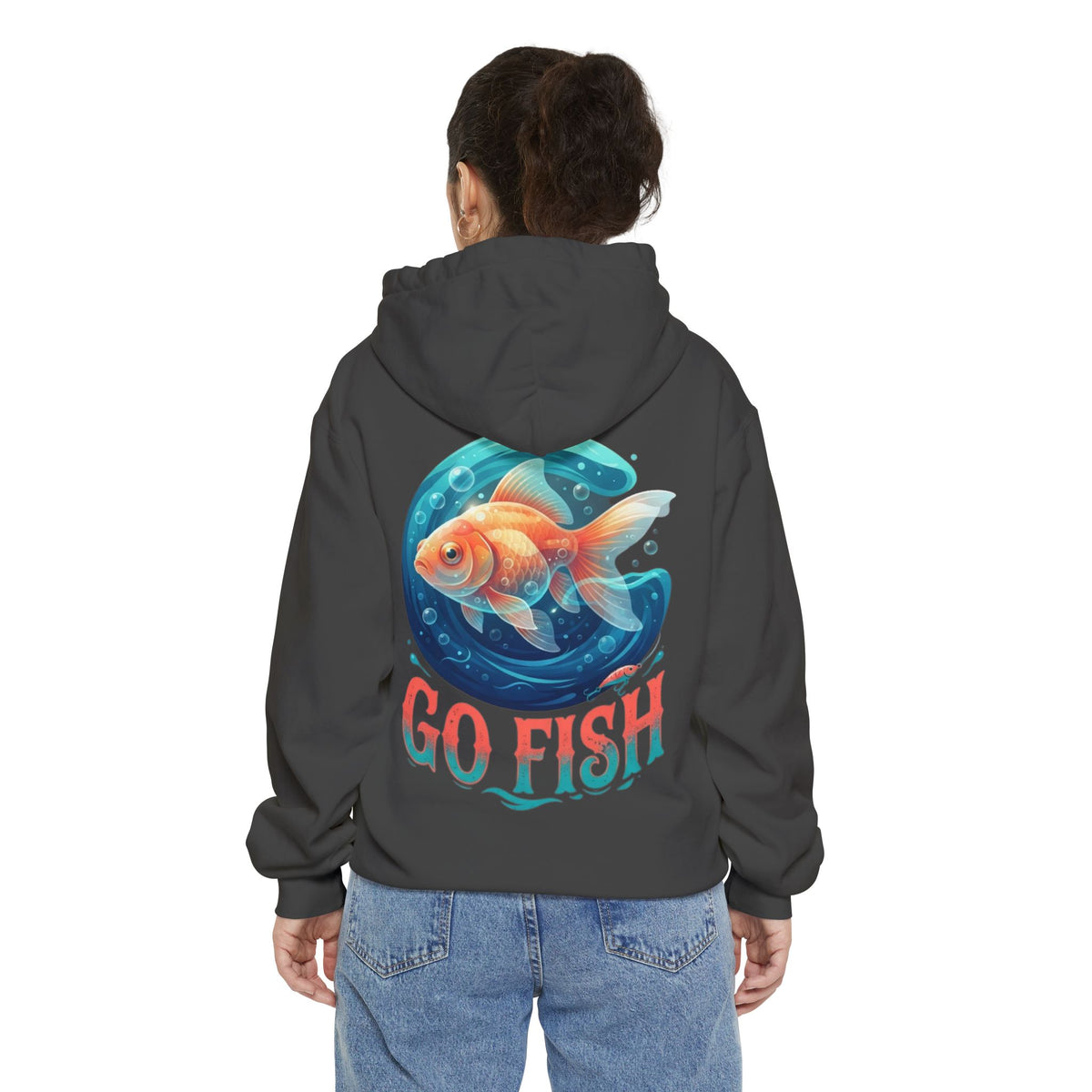 Color: Pepper | Go Fish Garment-Dyed Hoodie