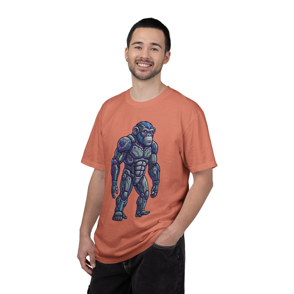 "Cyber Chimp" Unisex Garment-Dyed Tee