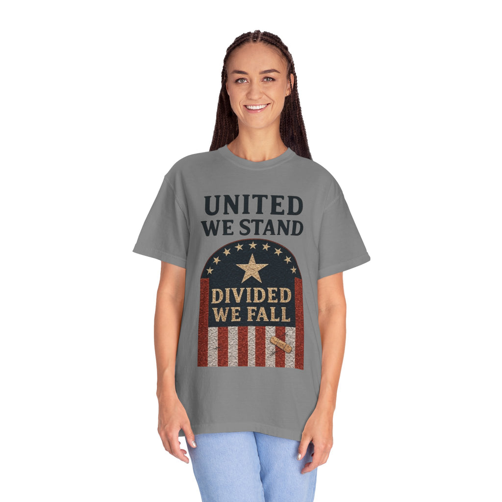 "UNITED WE STAND" Unisex Garment-Dyed T-shirt