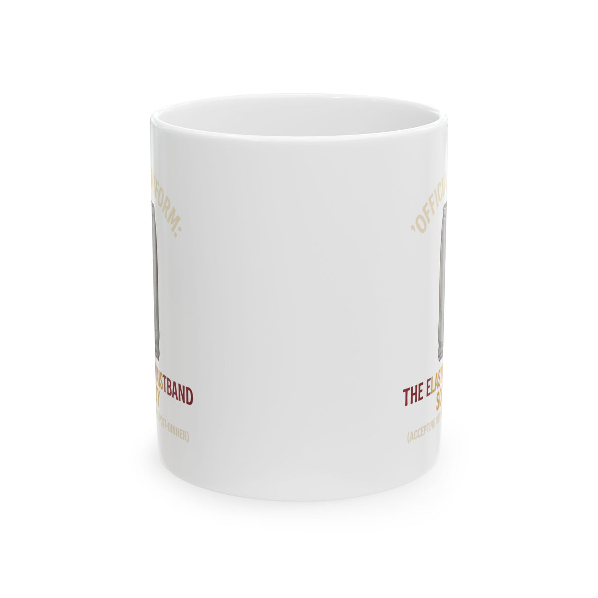 "Offical Thanksgiving Uniform" White Ceramic Mug