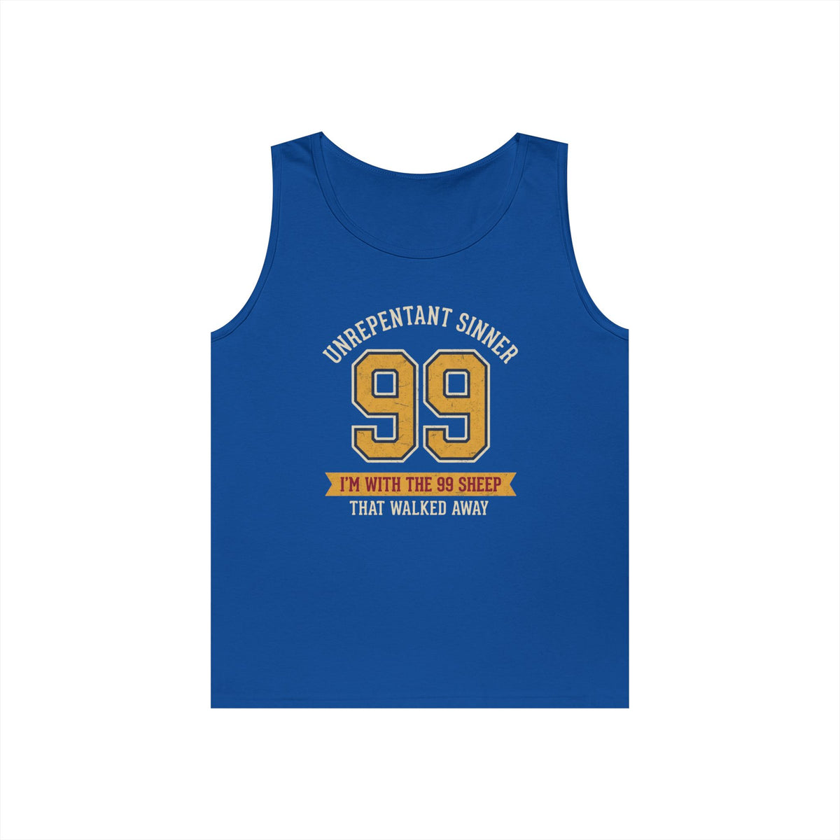 "Good Book Series 99 Unrepentant Sinner" Tank Top