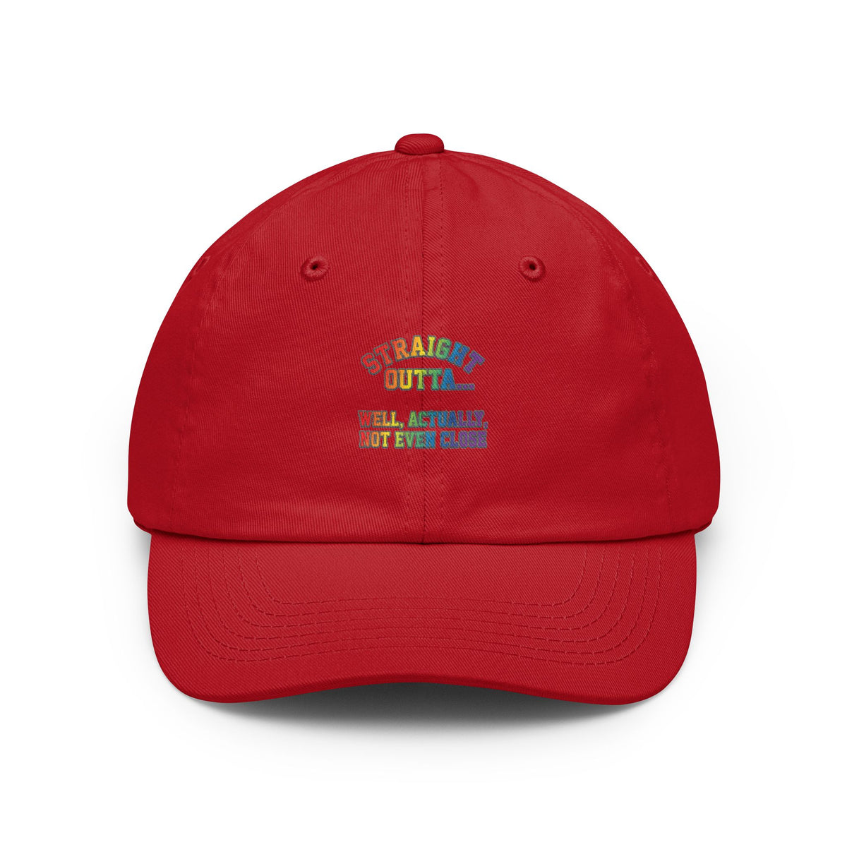 Color: Red | Straight Outta Not Even Dad Hat