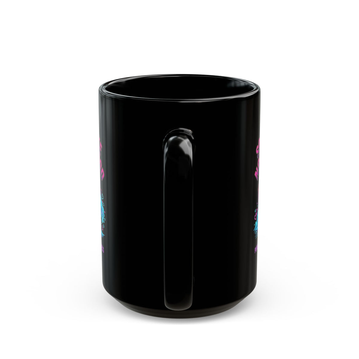 "Good Book Series Soak it Like Noah's Flood" Black Ceramic Mug