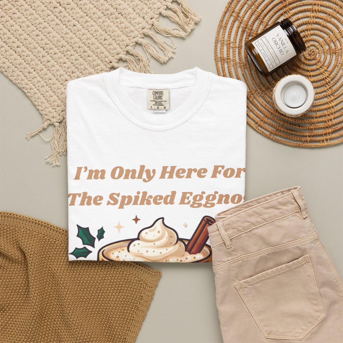 "Spiked Eggnog" Unisex Garment-Dyed Tee