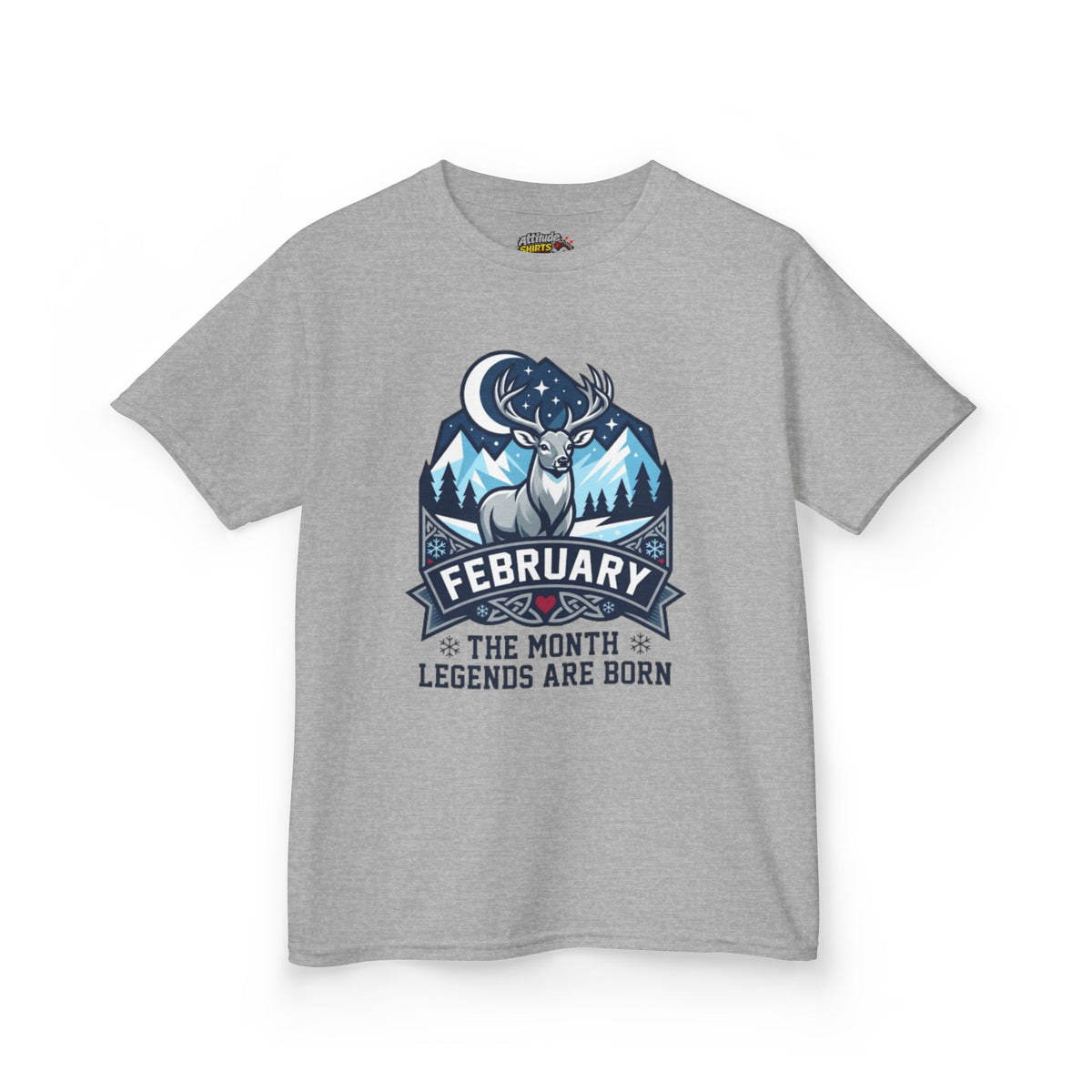 Color: Sport Grey | February Legend Kids Tee