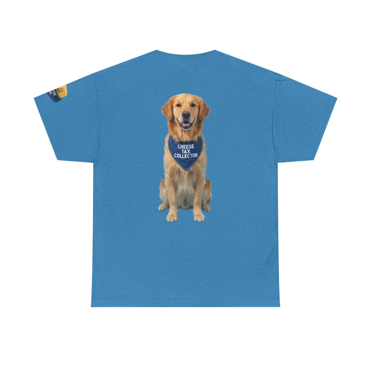 Color: Heather Sapphire | Cheese Tax Premium Graphic Tee