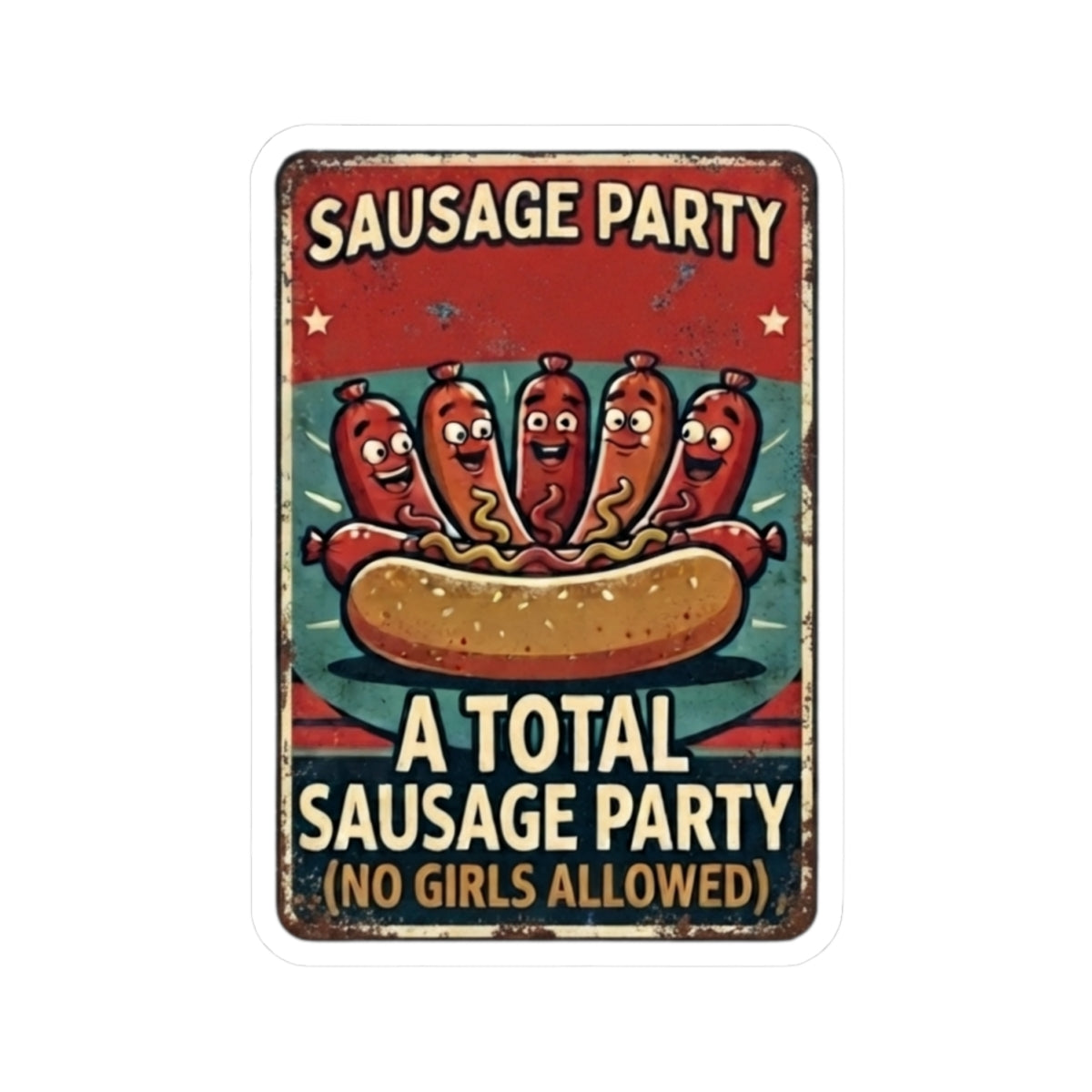 "Sausage Party" Sticker — Main