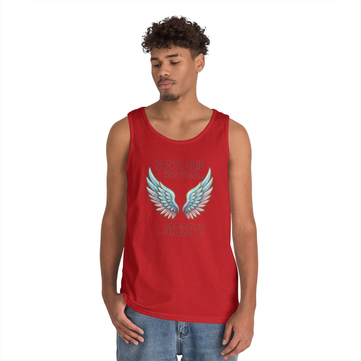 Color: Red | Santa Said I Was Good Tank Top
