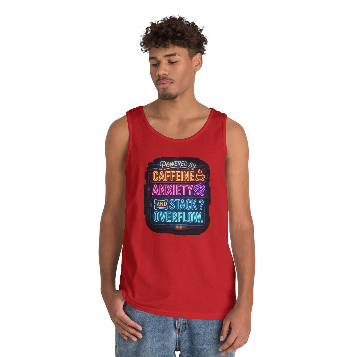 "Caffeine Anxiety And Stack Overflow" Tank Top