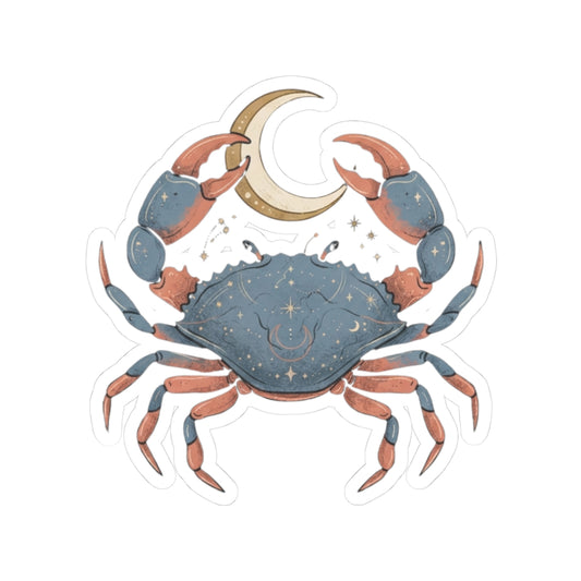 "Cancer The Moon Child Crab" Sticker — Main