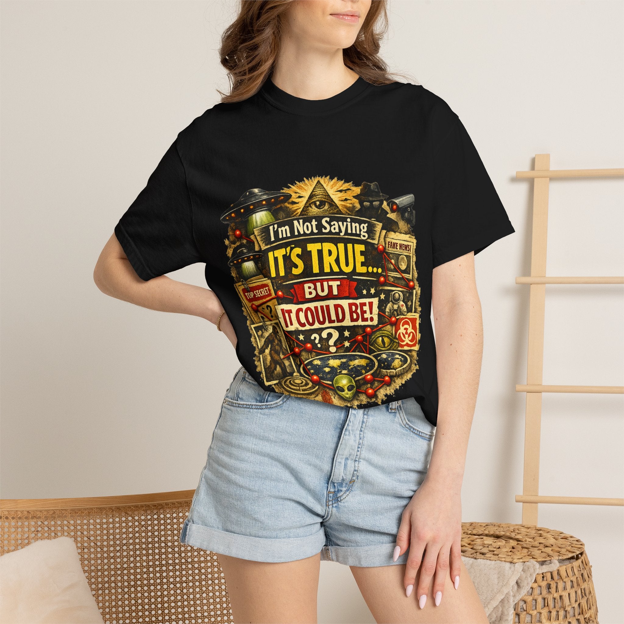 Just Sayin' Plausible Deniability Tee | Garment-Dyed Tee — AttitudeShirts