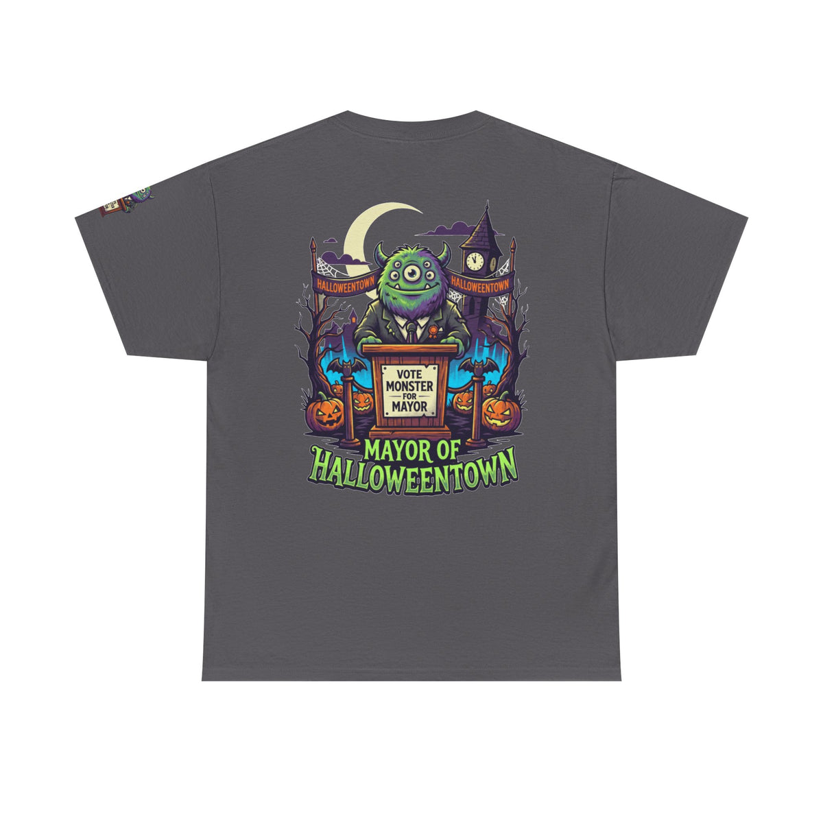 Color: Charcoal | Vote Monster For Mayor Premium Graphic Tee