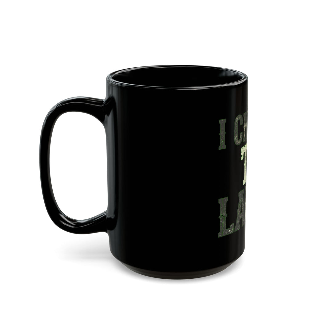 "Choose to Laugh" Black Ceramic Mug