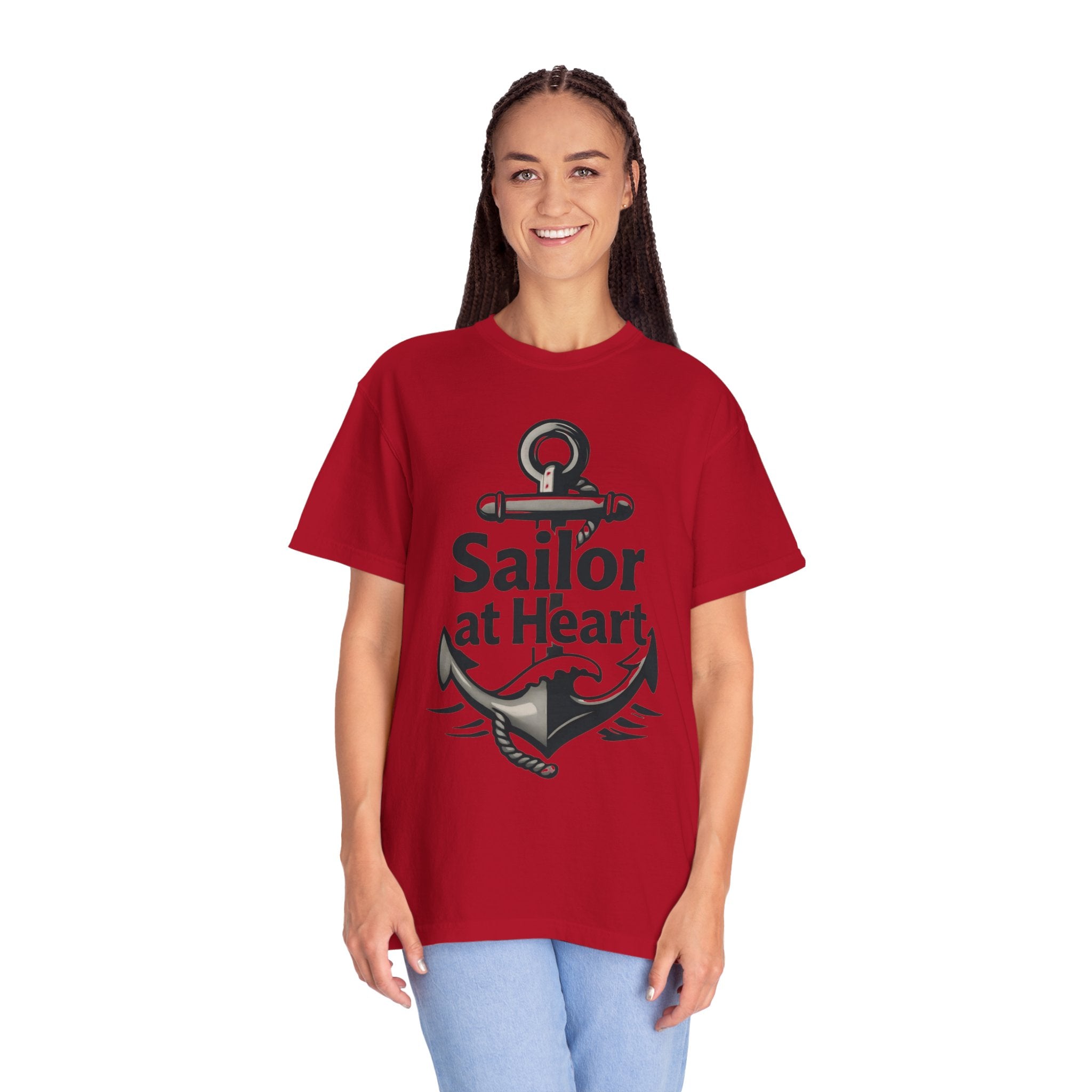 "Sailor at Heart-2" Unisex Garment-Dyed T-shirt