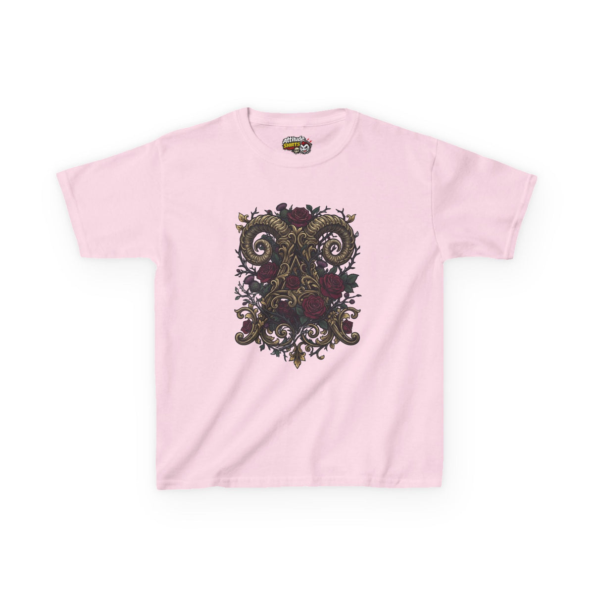 Floral Monogram Aries Kids Tee