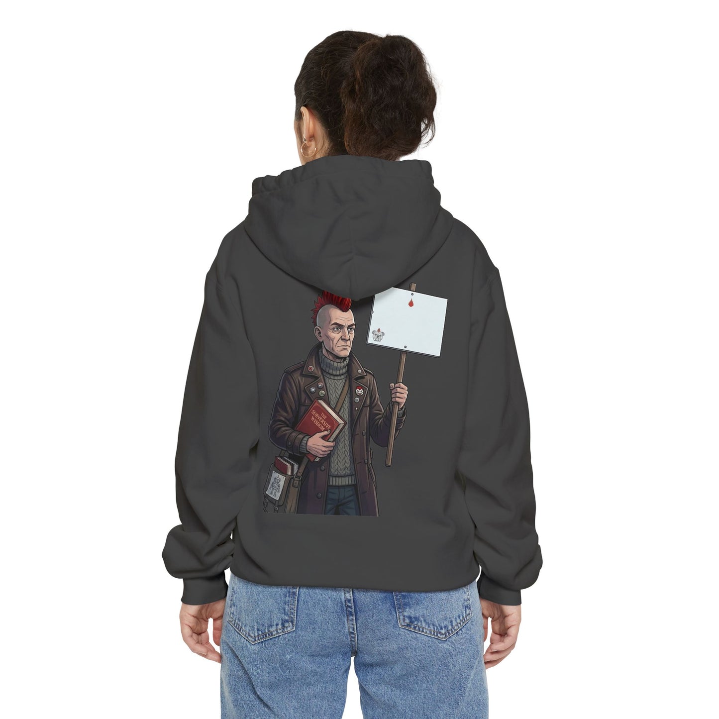 "Quiet" Garment-Dyed Hoodie