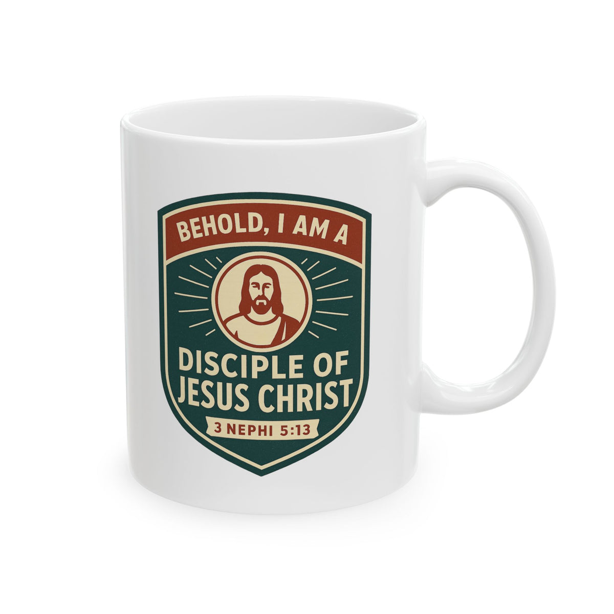 "Disciple of Christ" White Ceramic Mug