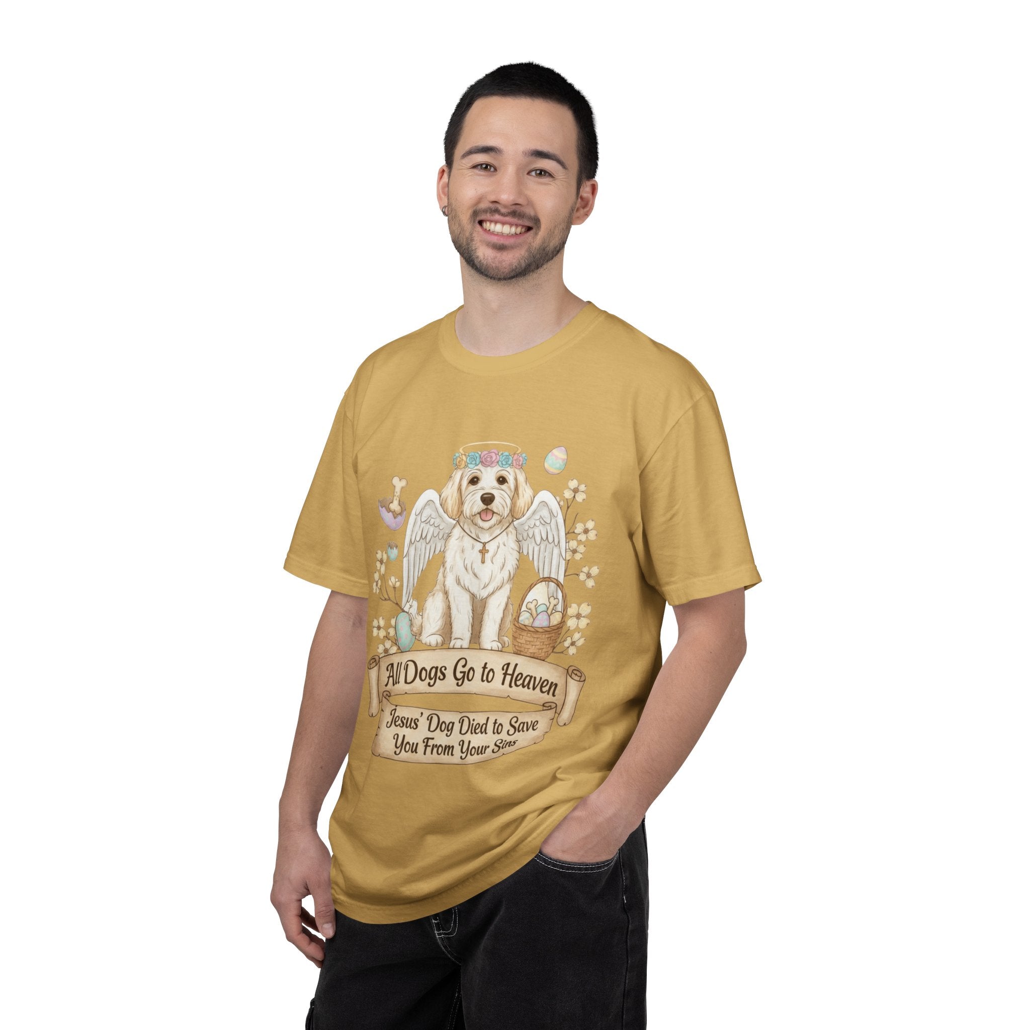 "All Dogs Go to Heaven 2" Unisex Garment-Dyed T-shirt
