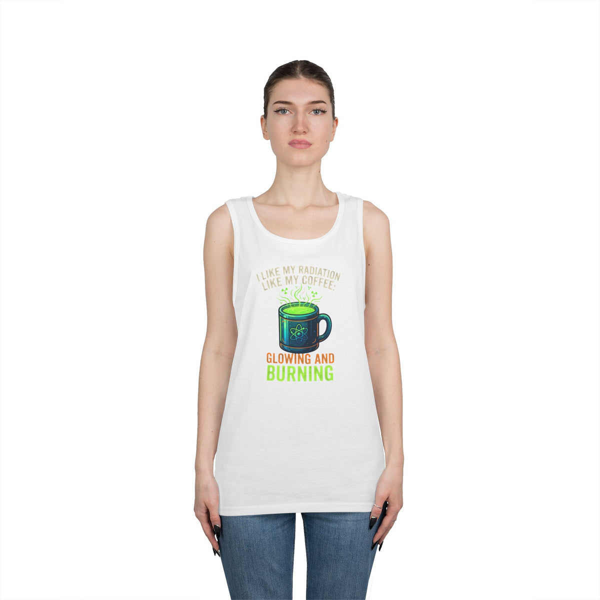 Color: White | I Like My Radiation Like My Coffee Tank Top