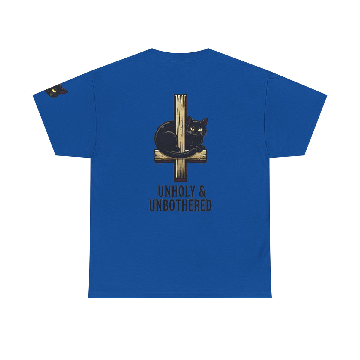 Color: Royal | Unholy and Unbothered Premium Graphic Tee