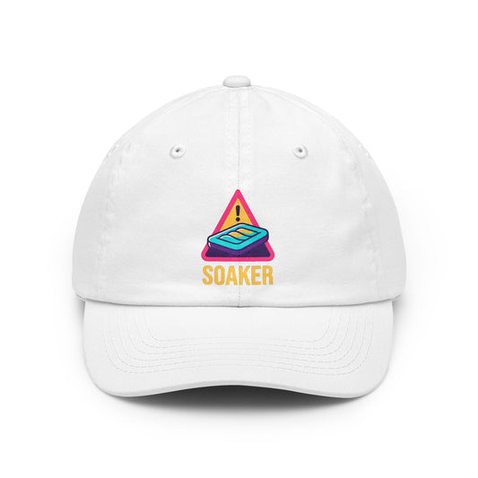 Color: White | Professional Soaker Dad Hat — Graphic